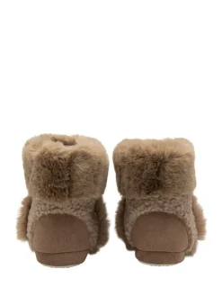 - Bootee Pom Pom Faux Slippers*Dunlop Discount