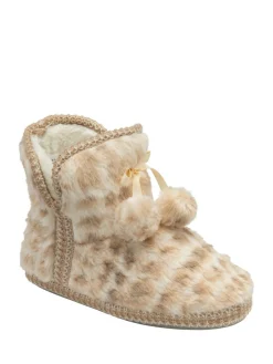 - Faux Bootie Pom Pom Slippers*Dunlop Discount