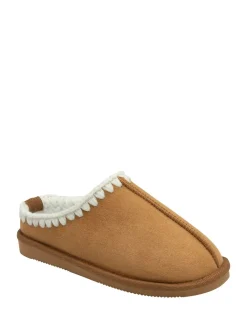 - Faux Suede Whipstitch Mule Slippers*Dunlop Sale
