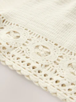 Crème - Gehaakte zomershorts*Next Hot