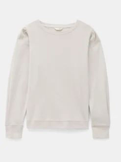 Crème - - Emily jersey top met pofmouwen*Hush Best