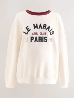 Crème - Maternity Graphic Sweatshirt*Next Clearance