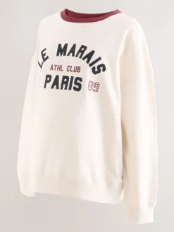 Crème - Maternity Graphic Sweatshirt*Next Clearance