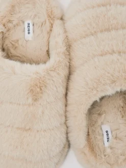 - Andrea Faux Fur Slippers*Reiss Sale