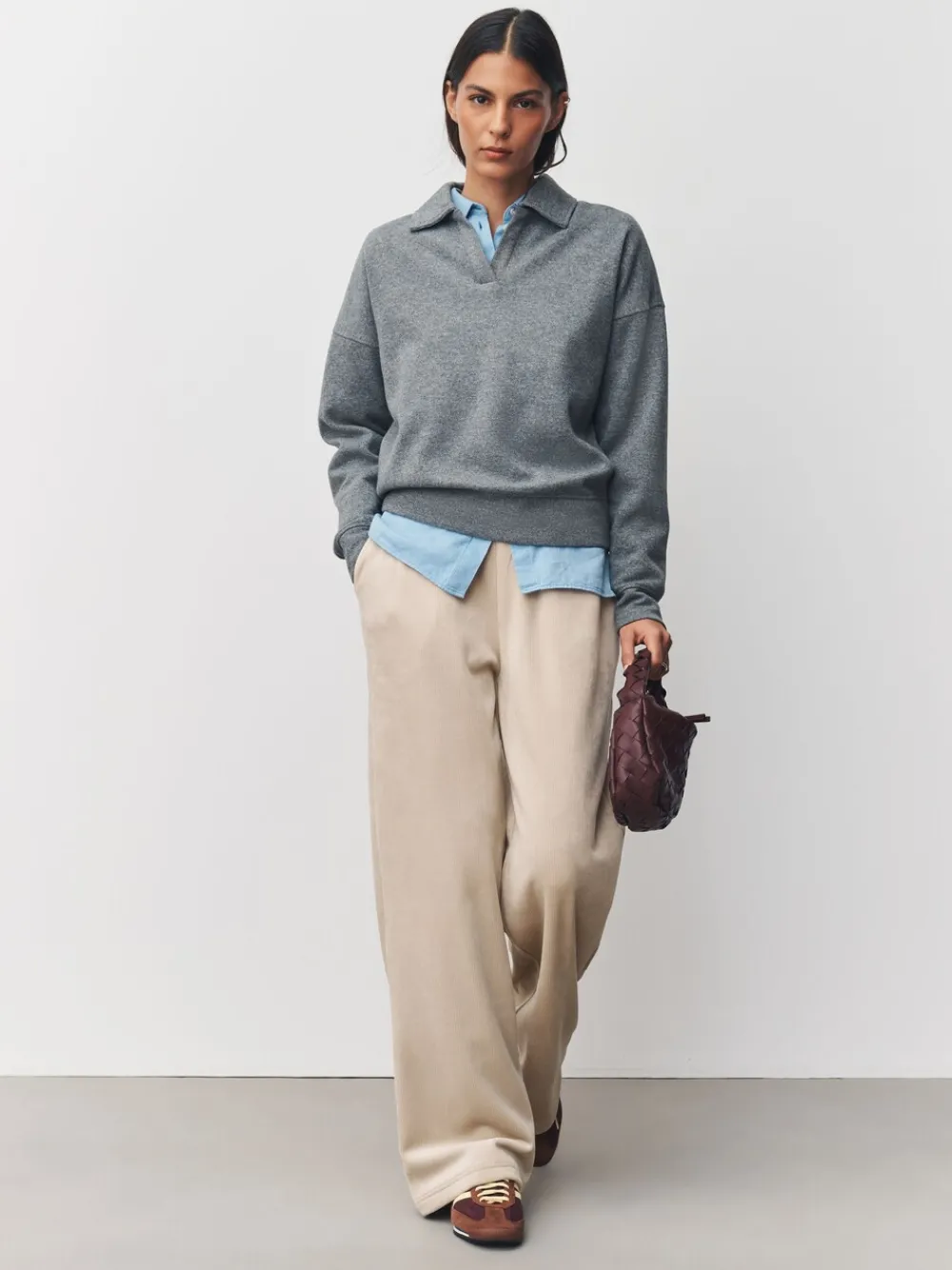 - Soft Feel Cord Wide Leg Trousers*Next New