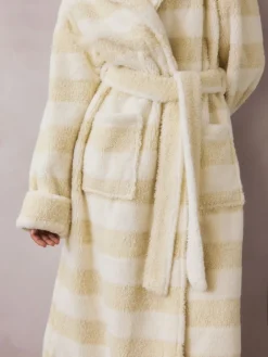 Crème - Textured Stripe Dressing Gown*Next Online