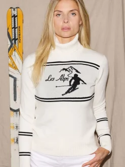 - 'Les Alps' Slim fit lichte ski-Kerstmis Trui*The Little Tailor Sale