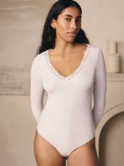 - Thermische Base Layer Bodysuit met kanten afwerking*Next Online
