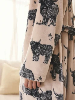 Crème Hamish The Highland Cow - Superzachte kamerjas*Next Clearance