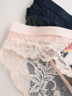 Crème print/marineblauw - Onderbroeken*Next