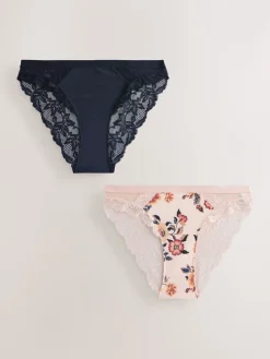 Crème print/marineblauw - Onderbroeken*Next