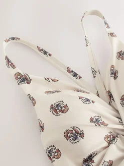 - Twist Front Tummy Control Badpak met print*Next Sale