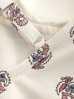 - Twist Front Tummy Control Badpak met print*Next Sale