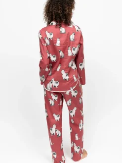 Cat Print Long Sleeve Pyjamas Set*Cyberjammies Hot