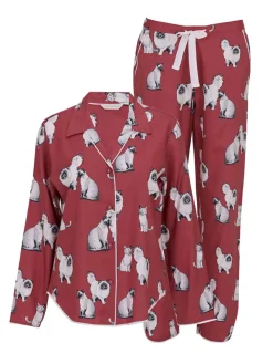 Cat Print Long Sleeve Pyjamas Set*Cyberjammies Hot