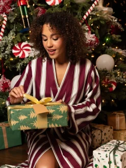 Long Stripe Dressing Gown*Cyberjammies New