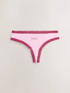 - 7 Katoenen slipjes met kant*Next Online