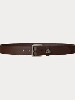 - 3.2cm Logo-Keeper Leather Belt*Lauren Ralph Lauren Discount