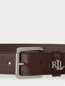 - 3.2cm Logo-Keeper Leather Belt*Lauren Ralph Lauren Discount