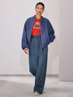 Denim - Superwide Belted Trousers*Next Online