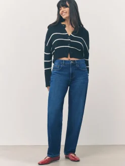 - Jeans met ruime rechte pijpen*Next New