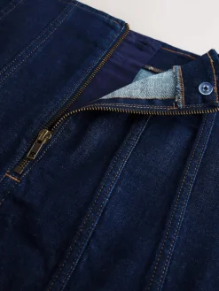 Denim-wassing - Full Seamed Midi Skirt*Next Sale