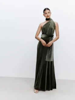 - Fluwelen multiway maxi-jurk voor bruidsmeisjes*Next