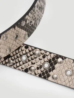 - Leather Studded Eyelet Belt*Hush Clearance