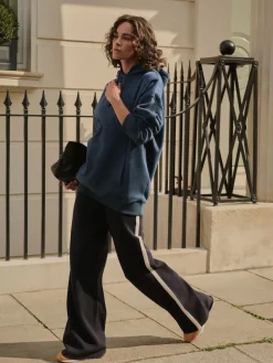 Donkerblauw - Active Longline Overhead Hoodie met superzacht naaddetail en zakken*Next Sale