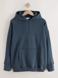 Donkerblauw - Active Longline Overhead Hoodie met superzacht naaddetail en zakken*Next Sale