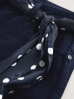 - Cord Wide Leg Trousers With Scarf*Next Outlet