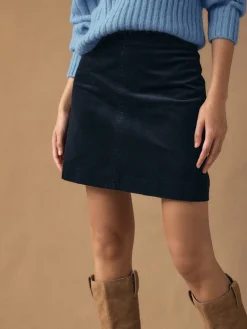 Donkerblauw - Corduroy minirok*Next Outlet