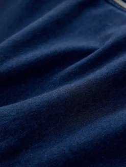 Donkerblauw - Denim Jersey Zip Through Hoodie*Next Sale