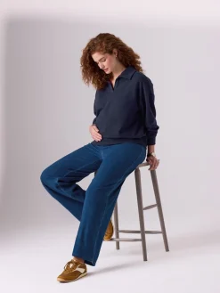 Donkerblauw - Denim zwangerschapsleggings met wijde pijpen*Next Discount