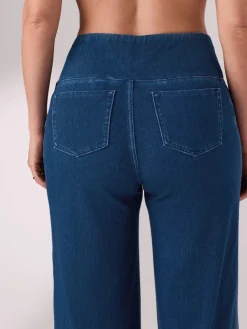 Donkerblauw - Denim zwangerschapsleggings met wijde pijpen*Next Discount
