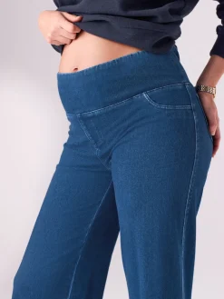 Donkerblauw - Denim zwangerschapsleggings met wijde pijpen*Next Discount