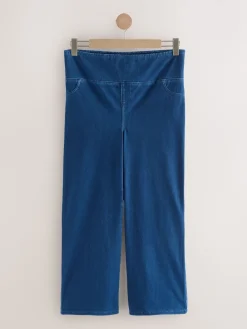 Donkerblauw - Denim zwangerschapsleggings met wijde pijpen*Next Discount