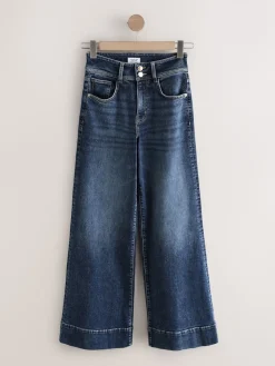 - High Rise stretchy Jeans met wijde pijpen*Next Best