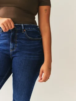 Donkerblauw - Hourglass Stretch Bootcut Denim Jeans*Next Discount