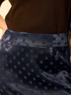 - Jacquard Polka Dot Satin Skirt*Next Online