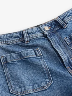 - Jeans met wijde pijpen en opgestikte zakken*Next Discount