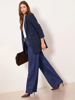 Donkerblauw - - Relaxte lange maatsnitblazer*Lipsy Outlet