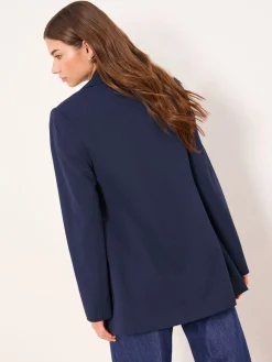 Donkerblauw - - Relaxte lange maatsnitblazer*Lipsy Outlet