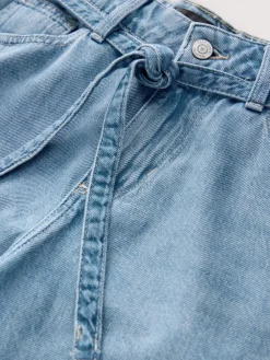 - Lyocell Mix Denim shorts met stropdas*Next Clearance