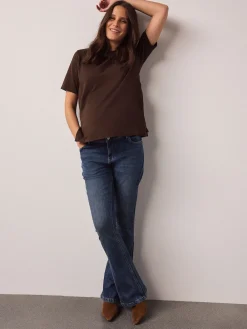 Donkerblauw - Maternity Denim Flare Jeans*Next Outlet
