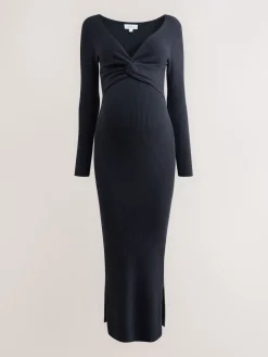 - Maternity Twist Front Knit Jumper Dress*Next