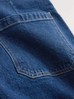 - N Premium Hoog-Rijzige Comfort stretchy Jeans met Opgestikte Zakken en Wijde Pijpen*Next Hot