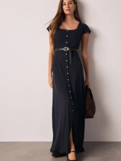 - Short Sleeve Jersey Button Through Maxi Dress*Next Sale