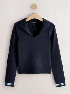 - Supersoft Sailor Collar Layered Jumper*Next Clearance