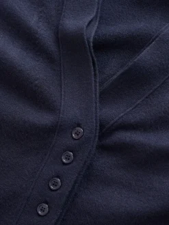 Donkerblauw - Superzacht V-hals vest met zakken*Next Discount